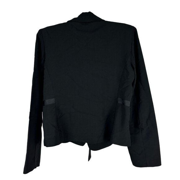 Zinc Women’s Black Blazer Jacket XL With Tie Waist Long Sleeve Made In USA - Picture 2 of 4